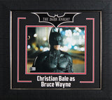 Christian Bale Batman The Dark Knight Signed 8x10 Framed Photo BAS #BW66108