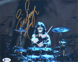 Eric Singer KISS Authentic Signed 8x10 Framed Photo Autographed BAS #S72527