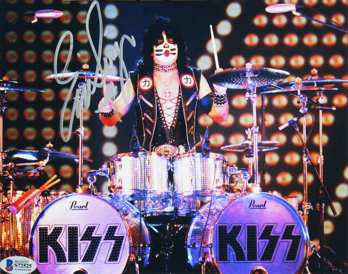 Eric Singer KISS Authentic Signed 8x10 Framed Photo Autographed BAS #S72525