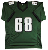 Jordan Mailata Authentic Signed Green Pro Style Jersey Autographed BAS Witnessed