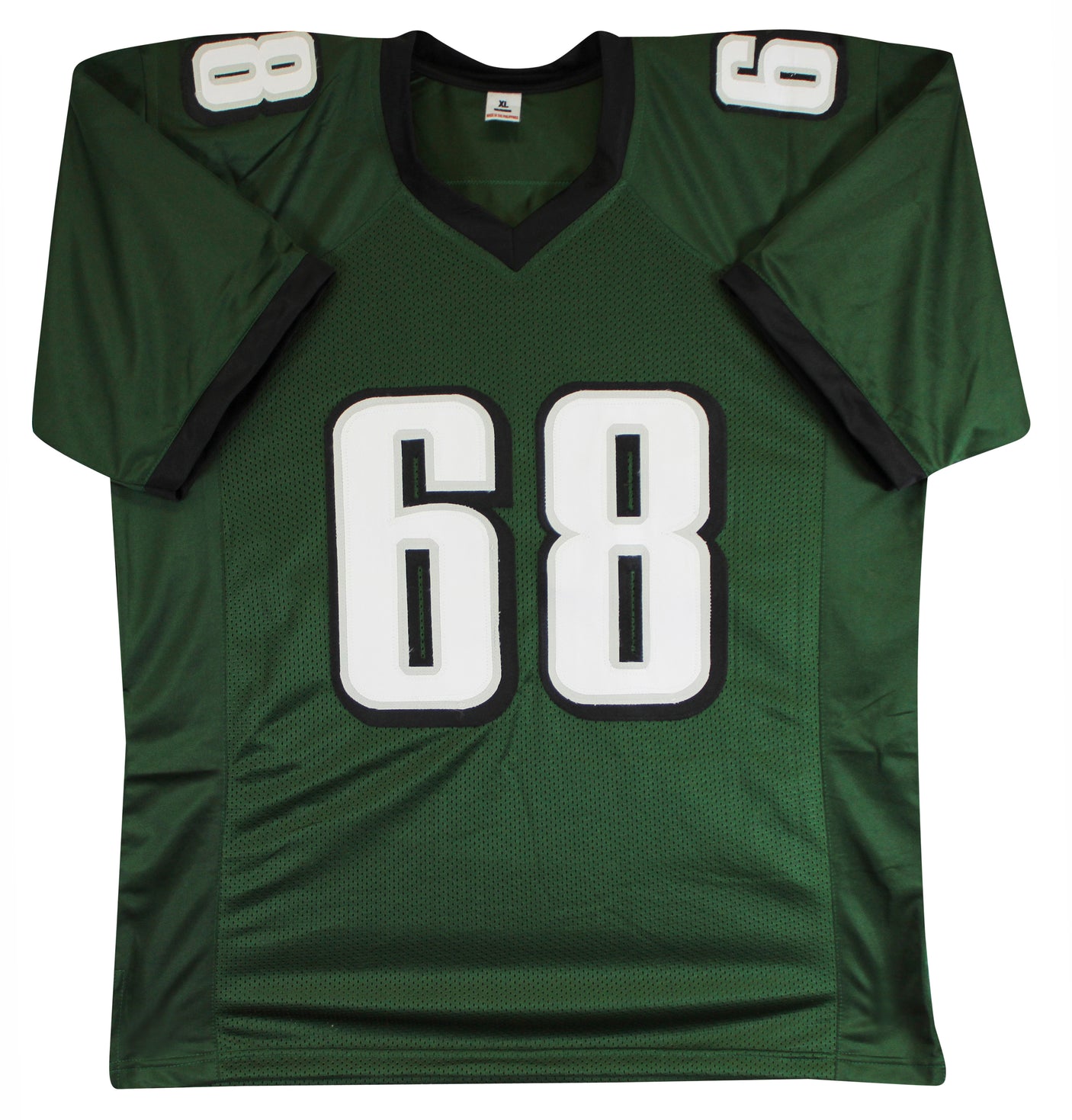 Jordan Mailata Authentic Signed Green Pro Style Jersey Autographed BAS Witnessed