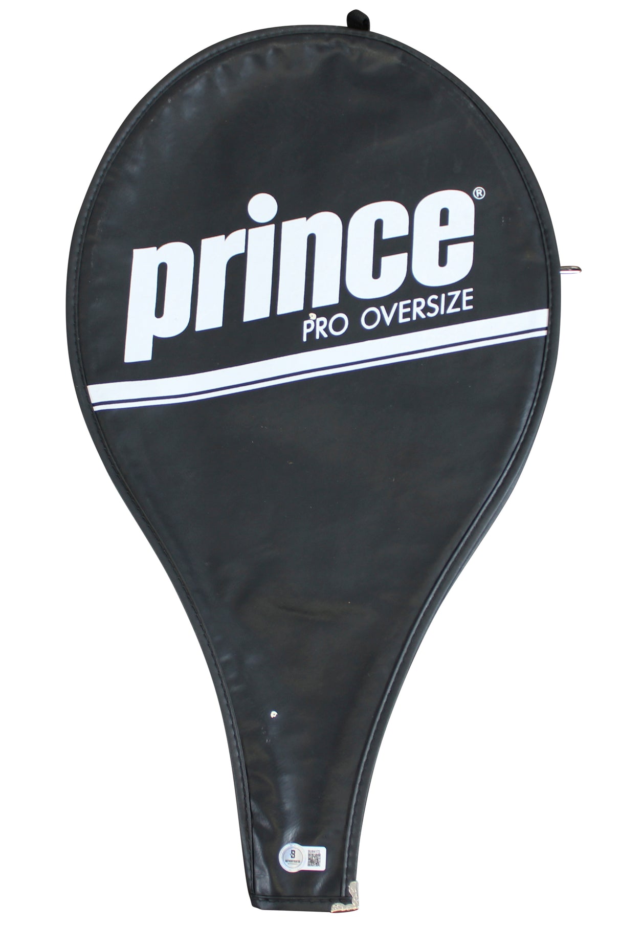Bobby Riggs 2x Signed Match Used Penn Prince Pro Oversize Racket & Cover BAS