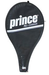 Bobby Riggs 2x Signed Match Used Penn Prince Pro Oversize Racket & Cover BAS