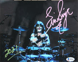 Eric Singer KISS "2021" Authentic Signed 8x10 Framed Photo BAS #Z99363