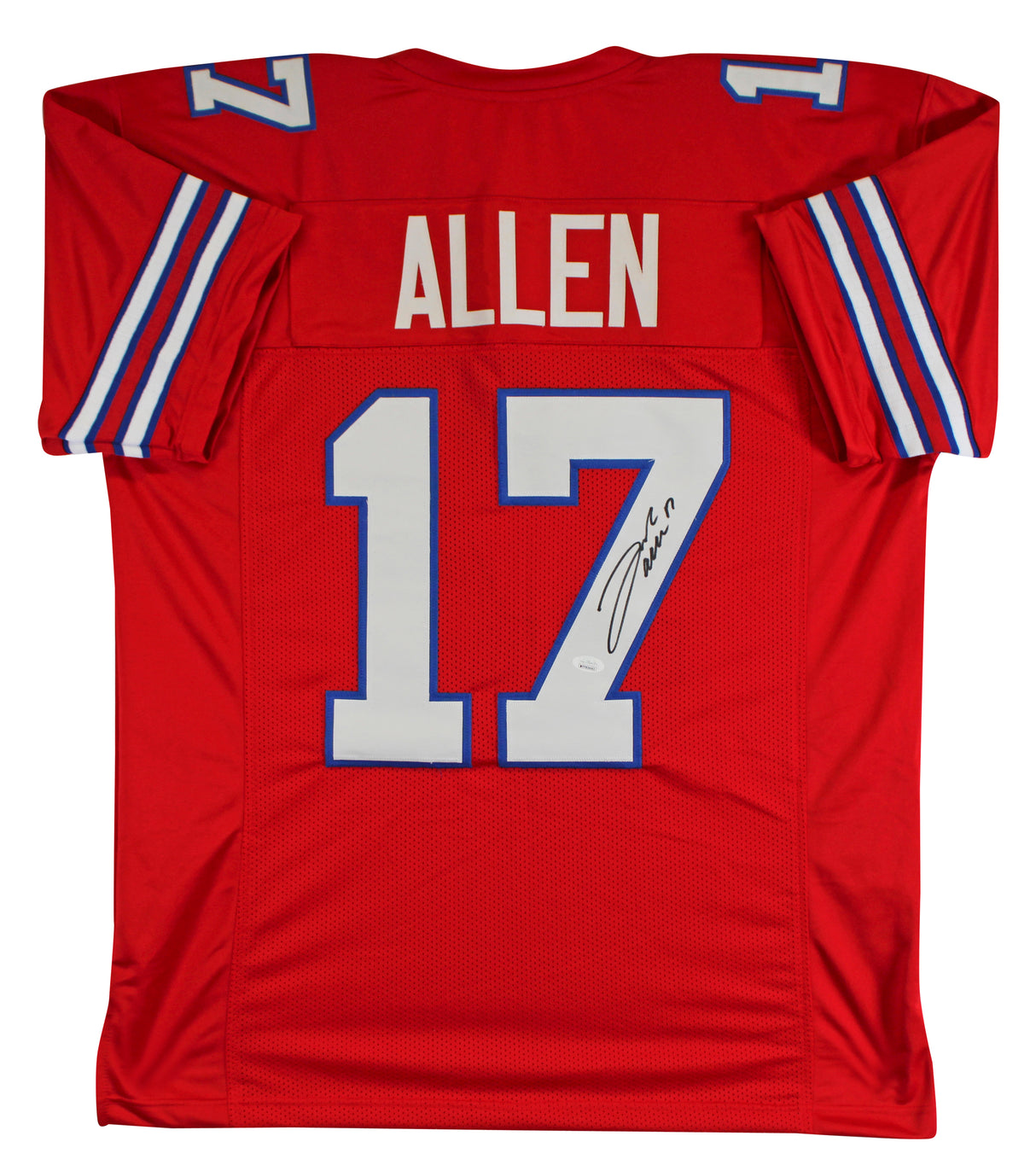Josh Allen Authentic Signed Red Pro Style Jersey Autographed JSA Witnessed