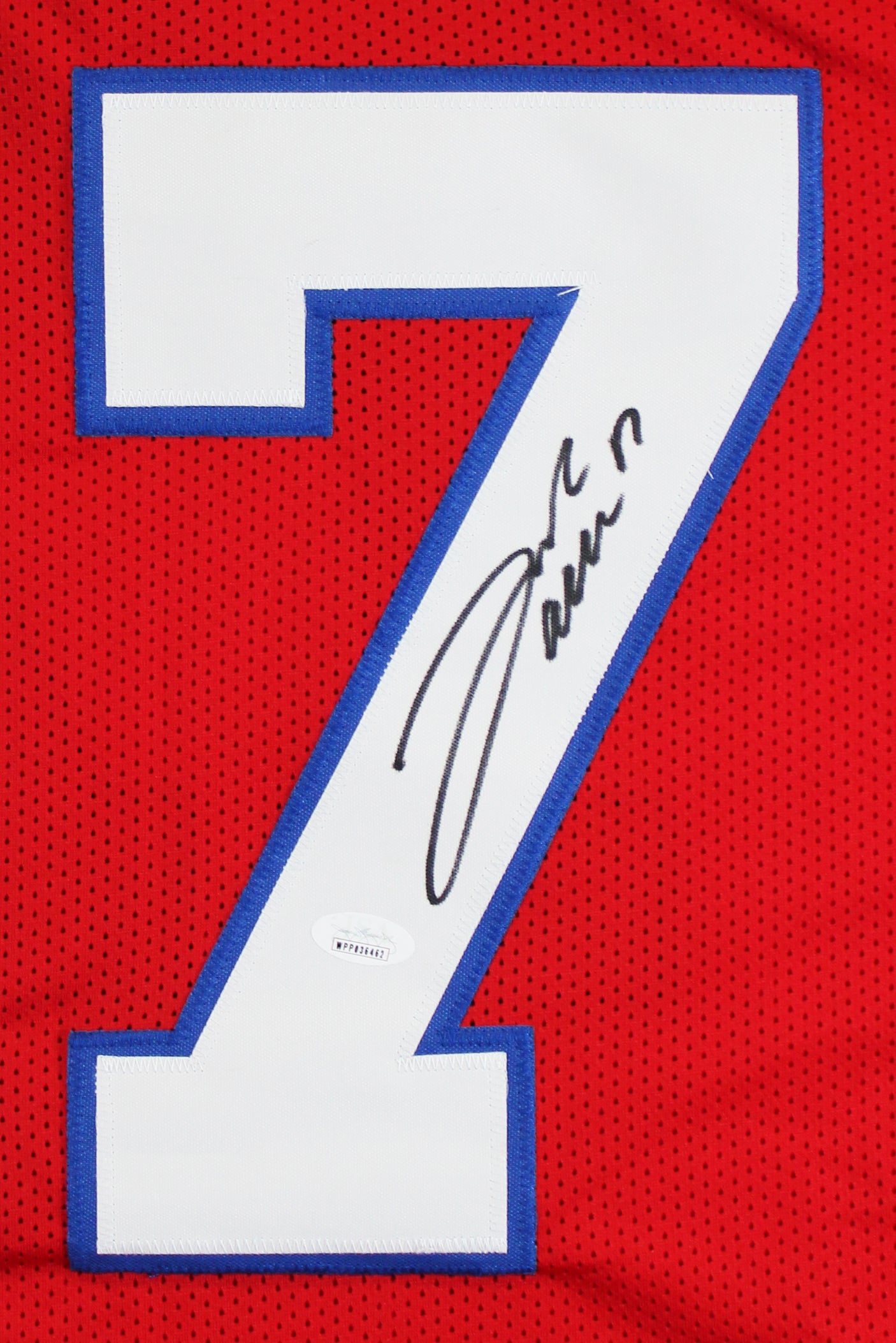 Josh Allen Authentic Signed Red Pro Style Jersey Autographed JSA Witnessed