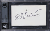 Alan Ladd Jr. Star Wars Authentic Signed 3x5 Index Card Autographed BAS Slabbed