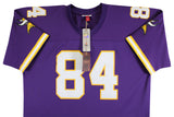 Vikings Randy Moss "HOF 18" Signed Purple Mitchell & Ness Jersey BAS Witnessed 1