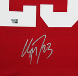 49ers Christian McCaffrey Signed Red Fanatics NFL Proline Framed Jersey Fanatics