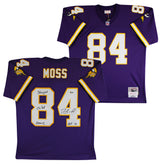 Vikings Randy Moss "2x Insc" Signed Purple 1998 M&N TB Jersey BAS Witnessed