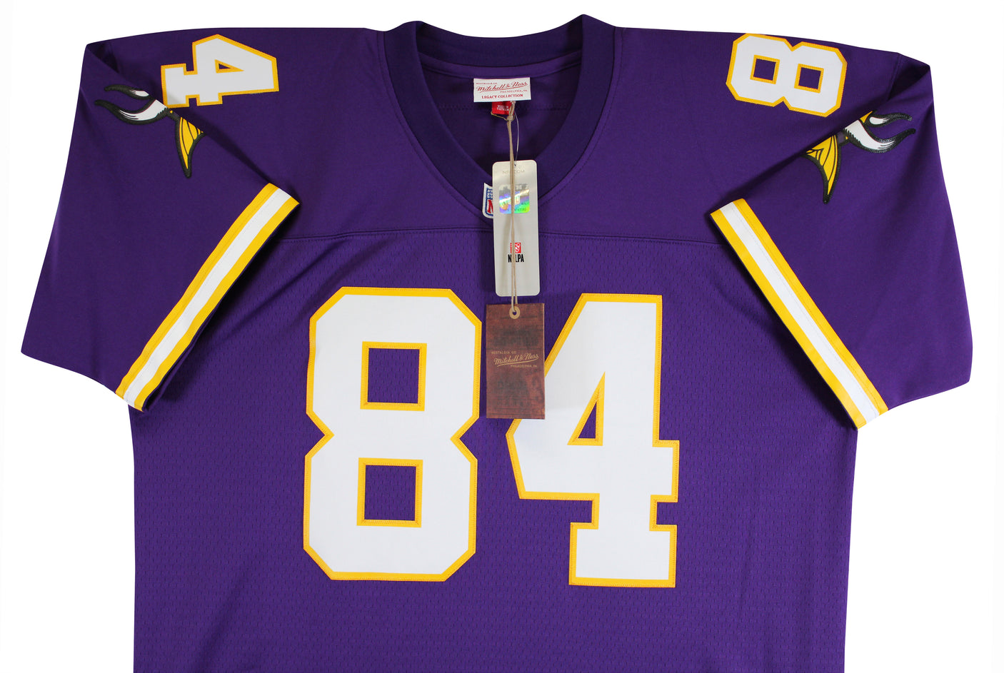 Vikings Randy Moss "2x Insc" Signed Purple 1998 M&N TB Jersey BAS Witnessed