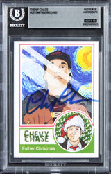 Chevy Chase Christmas Vacation Signed Custom Trading Card Auto 10! BAS Slabbed
