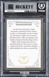 Chevy Chase Christmas Vacation Signed Custom Trading Card Auto 10! BAS Slabbed