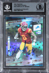 Amon-Ra St. Brown Signed 2021 Prestige Xtra Pts Astral #234 Rookie Card BAS Slab