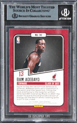 Heat Bam Adebayo Signed 2017 Hoops Class Of 2017 #14 Rookie Card BAS Slabbed