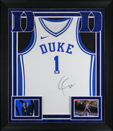 Duke Cooper Flagg Authentic Signed White Nike Authentic Jersey JSA #CD77165