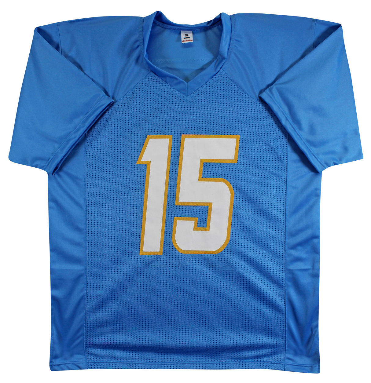 Ladd McConkey Authentic Signed Powder Blue Pro Style Jersey BAS Witnessed