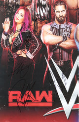WWE Superstars (20) Hardy, Rollins, Stroman +17 Signed 16x24 Poster BAS #AE13981