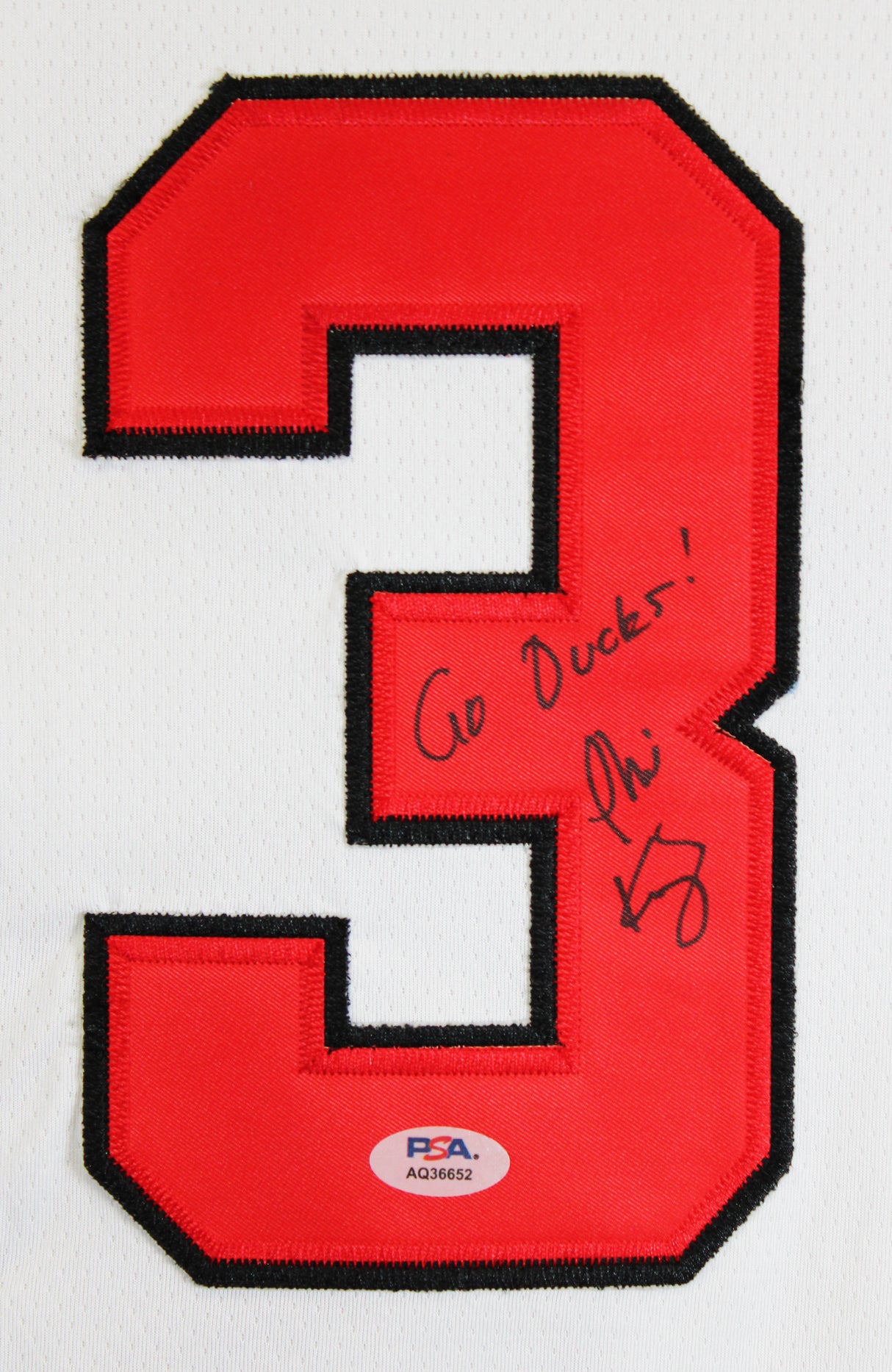 Phil Knight "Go Ducks!" Authentic Signed White Nike Jersey PSA/DNA #AQ36652