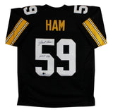 Jack Ham "HOF 88" Authentic Signed Black Pro Style Jersey BAS Witness #3W390923