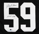 Jack Ham "HOF 88" Authentic Signed Black Pro Style Jersey BAS Witness #3W390923