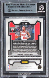 Bulls DeMar DeRozan Authentic Signed 2023 Panini Prizm RWB #36 Card BAS Slabbed