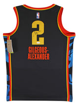 Thunder Shai Gilgeous-Alexander Signed Black Nike Swingman Jersey JSA #CE51910