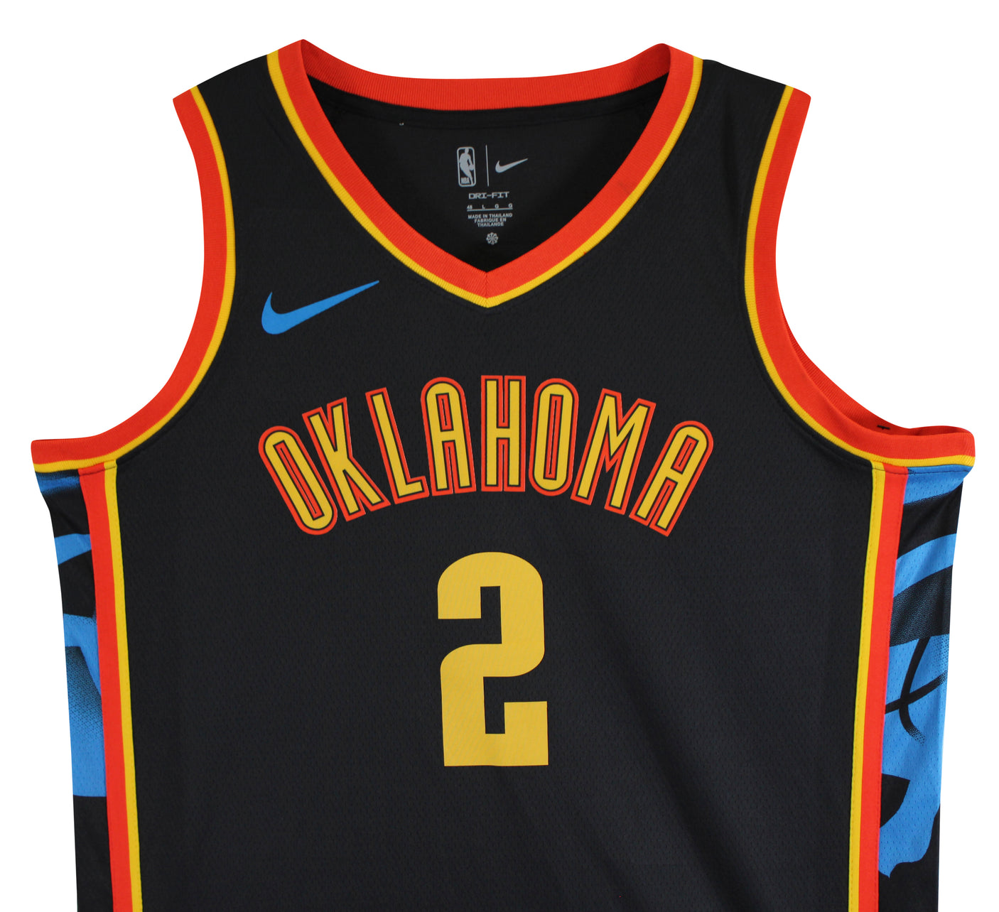 Thunder Shai Gilgeous-Alexander Signed Black Nike Swingman Jersey JSA #CE51910