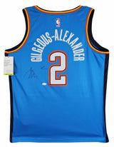 Thunder Shai Gilgeous-Alexander Signed Blue Nike Icon Ed. Jersey JSA #CA49718