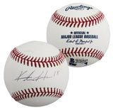 Brewers Keston Hiura Authentic Signed Robert Manfred OML Baseball BAS #W56922
