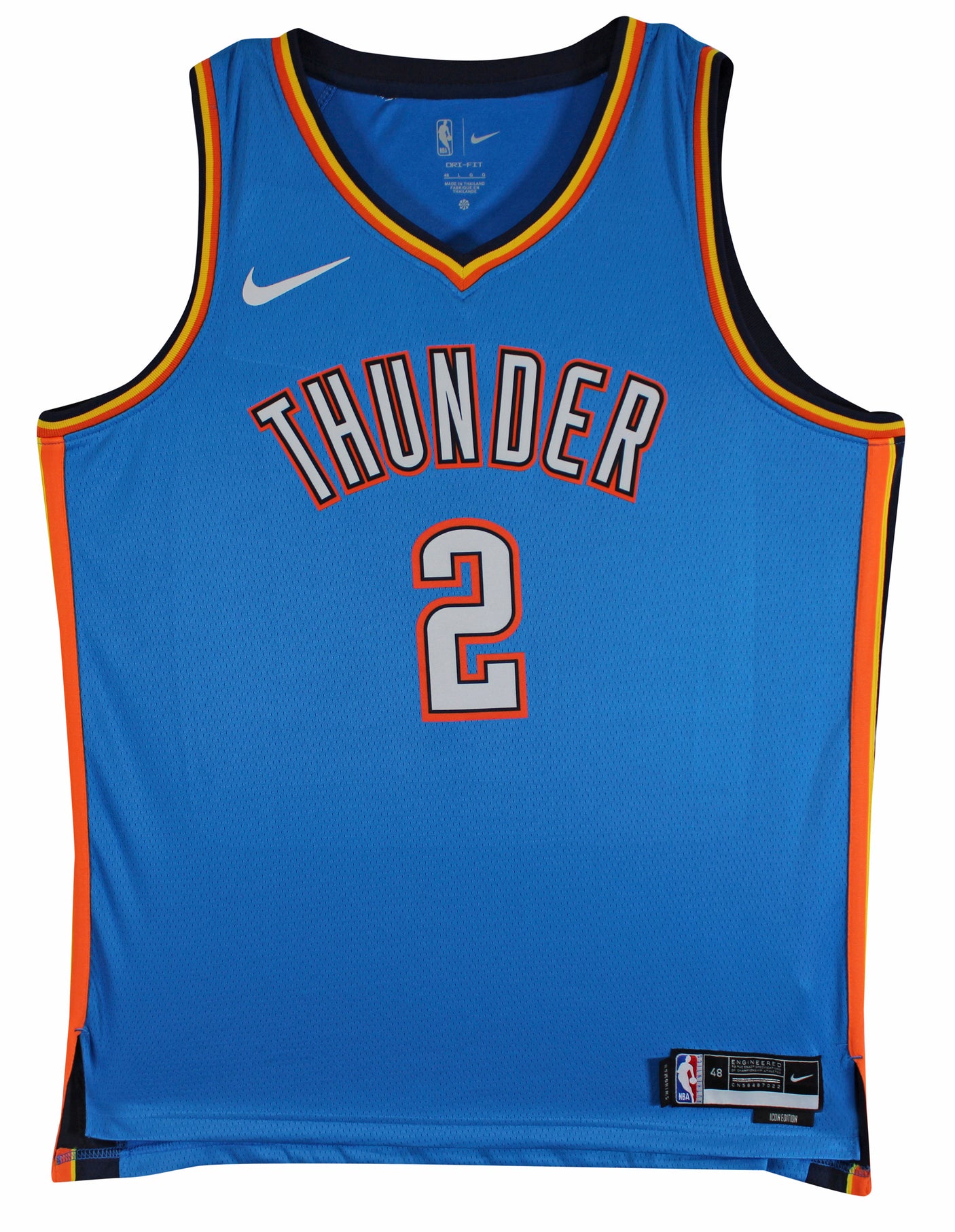 Thunder Shai Gilgeous-Alexander Signed Blue Nike Icon Ed. Jersey JSA #CA49718