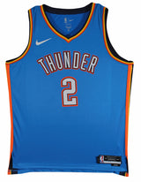 Thunder Shai Gilgeous-Alexander Signed Blue Nike Icon Ed. Jersey JSA #CA49718