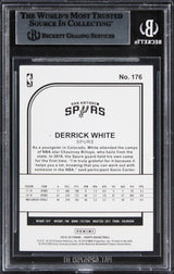 Spurs Derrick White Authentic Signed 2019 Hoops #176 Card BAS Slabbed