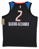 Thunder Shai Gilgeous-Alexander Signed Black Nike Swingman Jersey JSA #CB88609