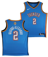 Thunder Shai Gilgeous-Alexander Signed Blue Nike Icon Ed. Jersey JSA #CD42320