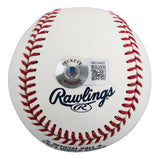 Rangers Josh Jung Signed 2023 WS Manfred OML Baseball BAS Witnessed #1W234493