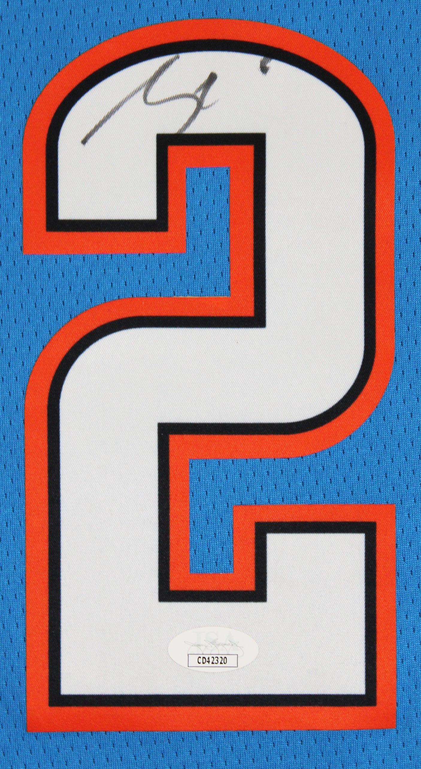 Thunder Shai Gilgeous-Alexander Signed Blue Nike Icon Ed. Jersey JSA #CD42320