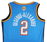 Thunder Shai Gilgeous-Alexander Signed Blue Nike Icon Ed. Jersey JSA #CD42320