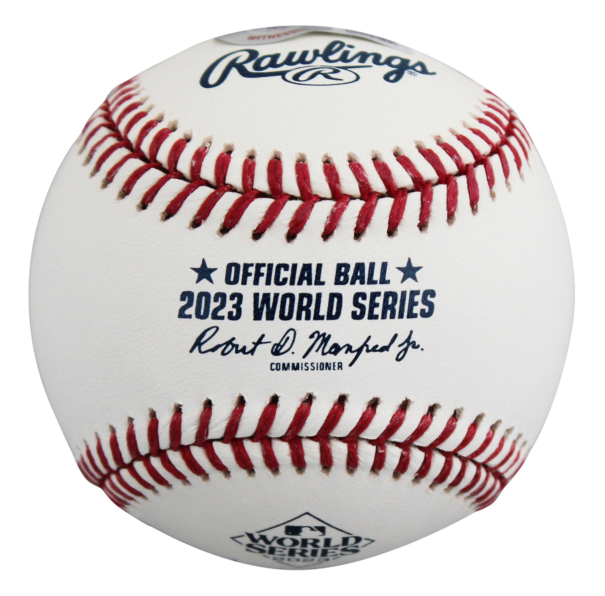 Rangers Josh Jung Signed 2023 WS Manfred OML Baseball BAS Witnessed #1W234493