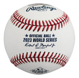 Rangers Josh Jung Signed 2023 WS Manfred OML Baseball BAS Witnessed #1W234493