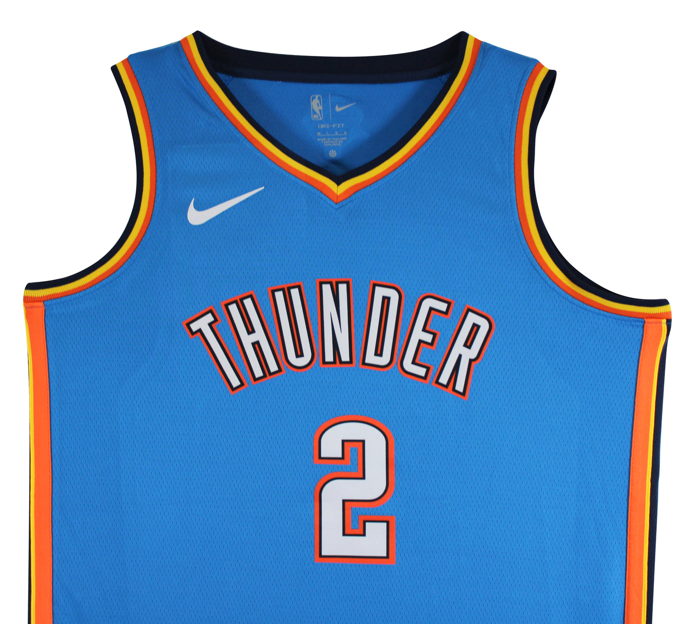 Thunder Shai Gilgeous-Alexander Signed Blue Nike Icon Ed. Jersey JSA #CD42320