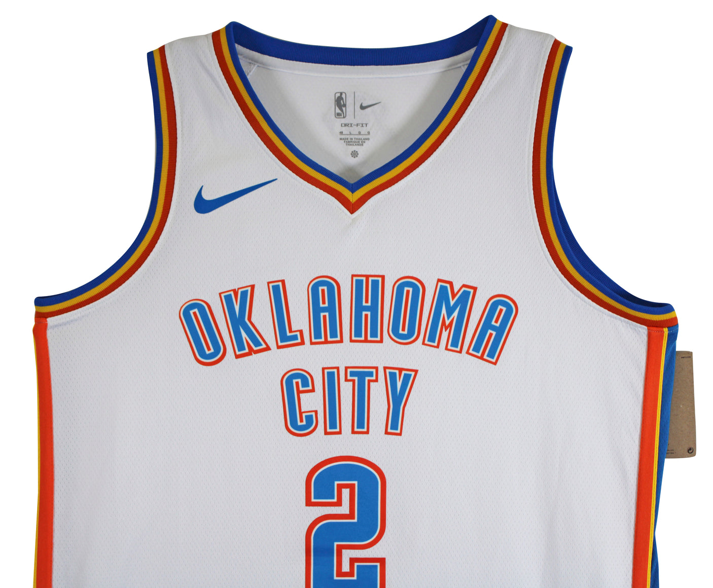 Thunder Shai Gilgeous-Alexander Signed White Nike Swingman Jersey PSA #AP56131