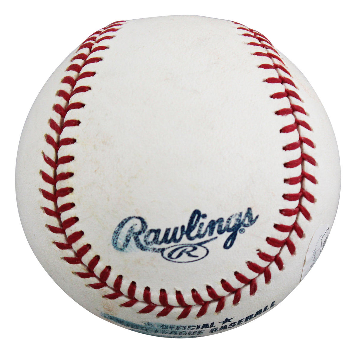 Rangers Ezequiel Duran Signed Practice Used Manfred OML Baseball JSA #AM11748