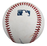 Rangers Ezequiel Duran Signed Practice Used Manfred OML Baseball JSA #AM11748