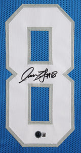 Isaac TeSlaa Authentic Signed Blue Pro Style Framed Jersey BAS Witnessed