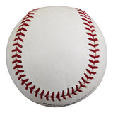 Rangers Ezequiel Duran Signed Practice Used Manfred OML Baseball JSA #AM11748