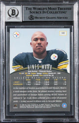 Steelers Hines Ward Signed 1998 Finest #148 Rookie Card Auto 10! BAS Slabbed