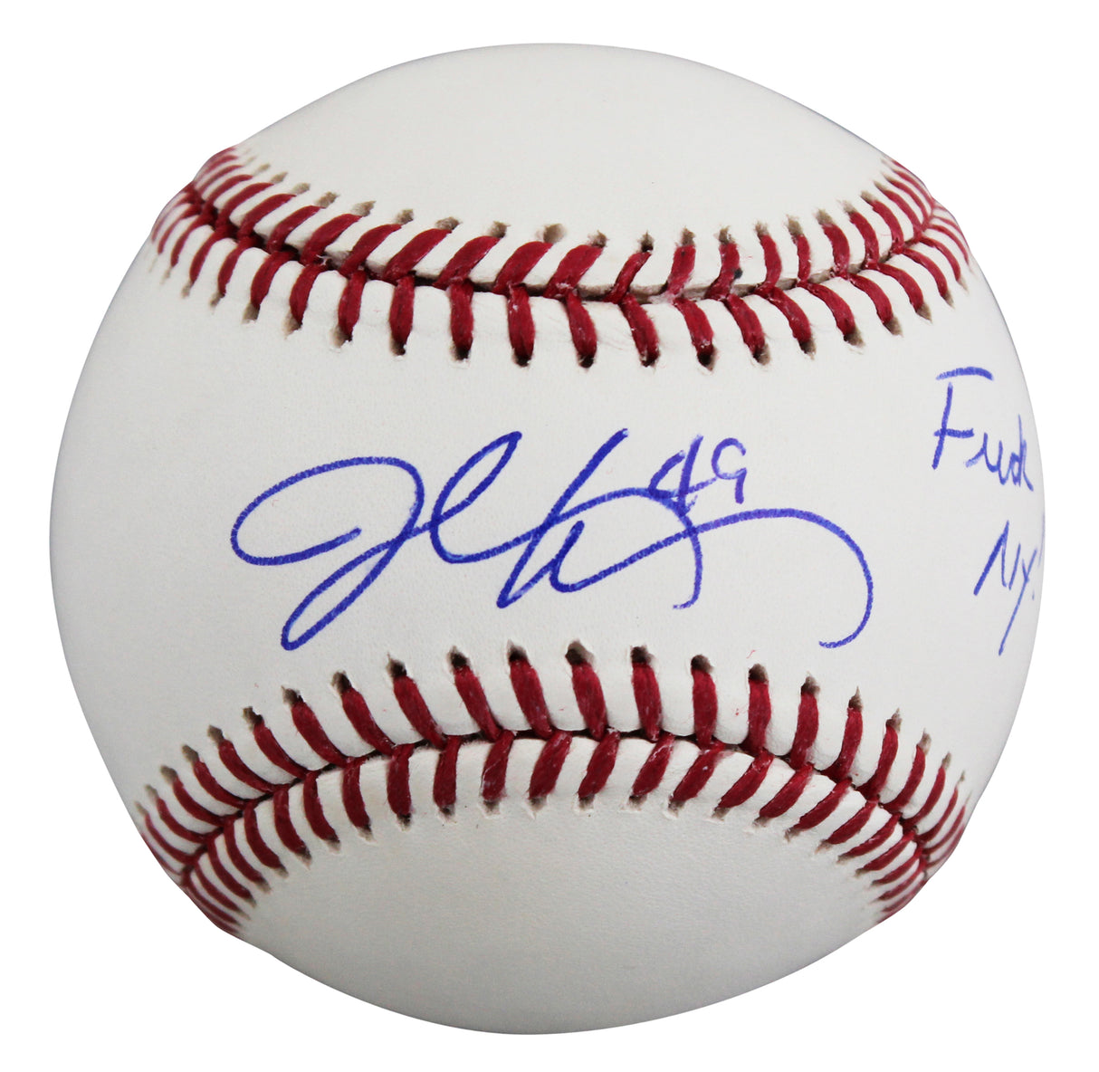 Braves John Rocker "F*** NY!" Signed Robert Manfred OML Baseball JSA #CE86202