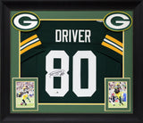 Donald Driver Authentic Signed Green Pro Style Framed Jersey JSA Witness