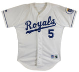 Royals George Brett Authentic Signed White Russell Athletic Jersey BAS #BU55013